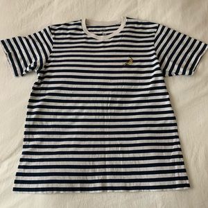 Men's Blue & White Striped Tee